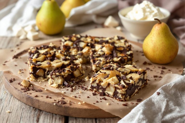 Moins sucré qu’un brownie, plus fondant qu’un cake : ce carré poire-chocolat est l’arme fatale des jours pluvieux.jpg