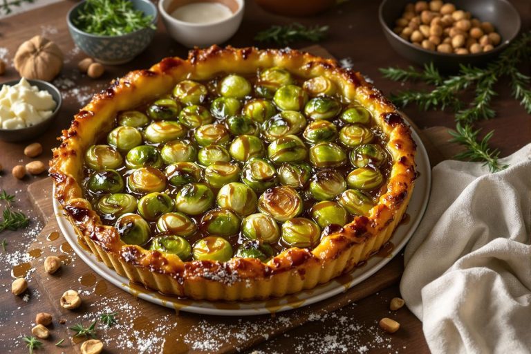 Tarte Tatin aux choux de Bruxelles : la recette inattendue qui transforme ce légume en star fondante et dorée au four.jpg